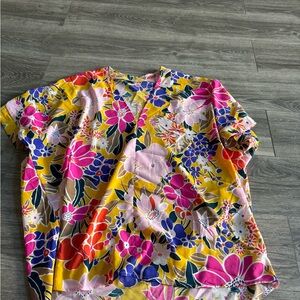 JODIFL Floral Blouse - Yellow, Pink, Blue